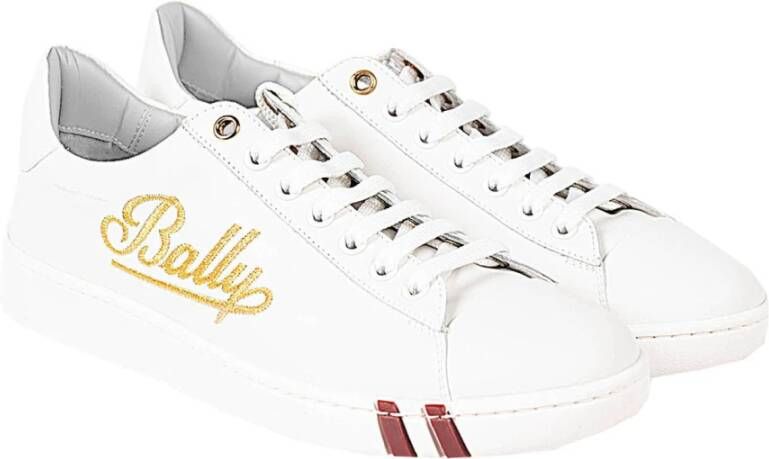 Bally Luxe Veterschoenen Wit Dames