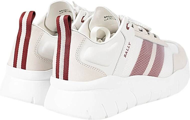 Bally Heren Sneakers met Versterkte Hiel Wit Heren