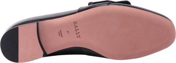 Bally Stijlvolle zwarte leren loafers Ss23