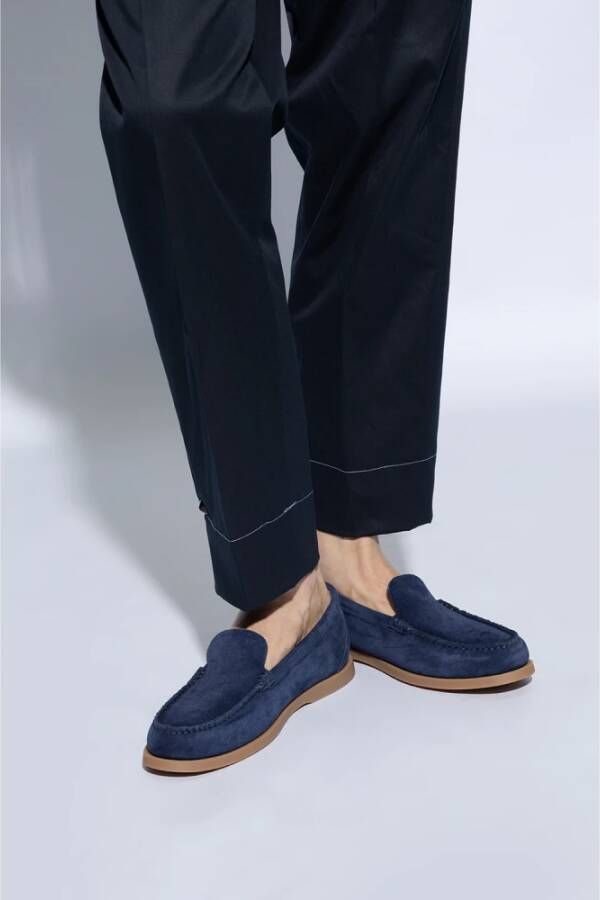 Bally Suède mocassins Blue Heren