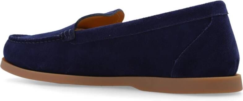 Bally Suède mocassins Blue Heren