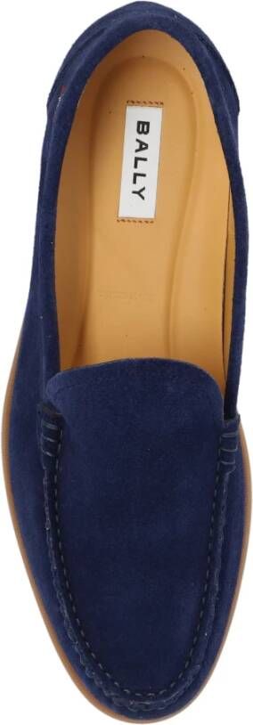 Bally Suède mocassins Blue Heren