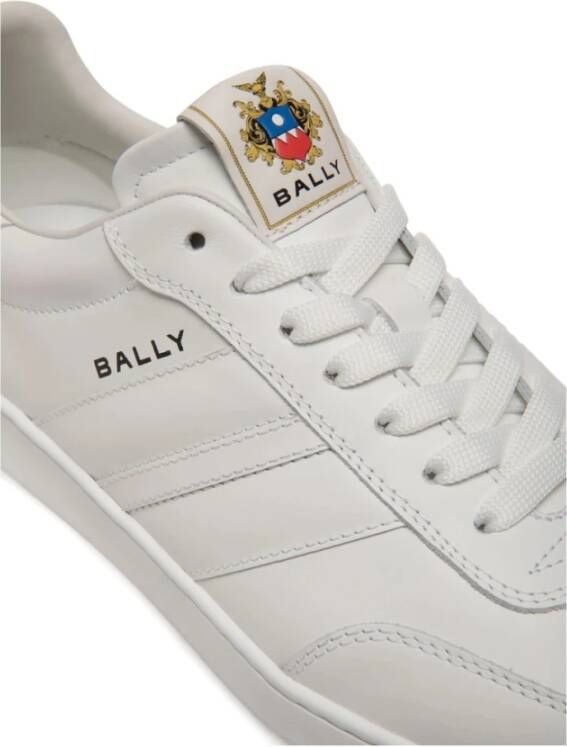 Bally Witte Leren Sneaker met Lintdetail
