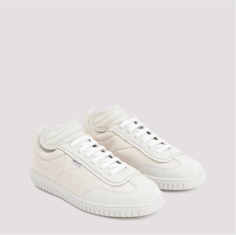 Bally Witte Leren Sneakers Aw23 White Heren