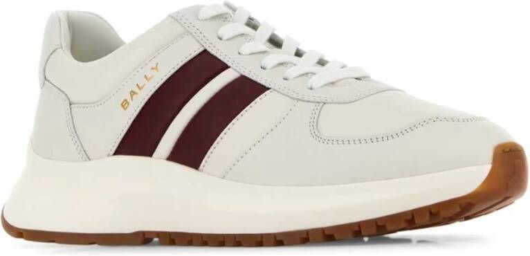 Bally Witte Leren Sneakers