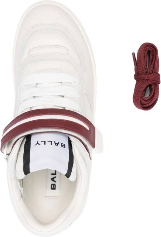 Bally Witte Sneakers met Kalfsleren Patch