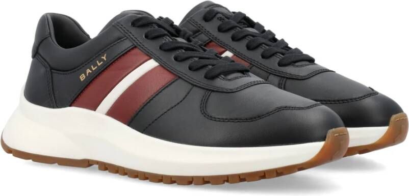 Bally Zwart Rood Wit Sneakers Ss24 Multicolor Heren