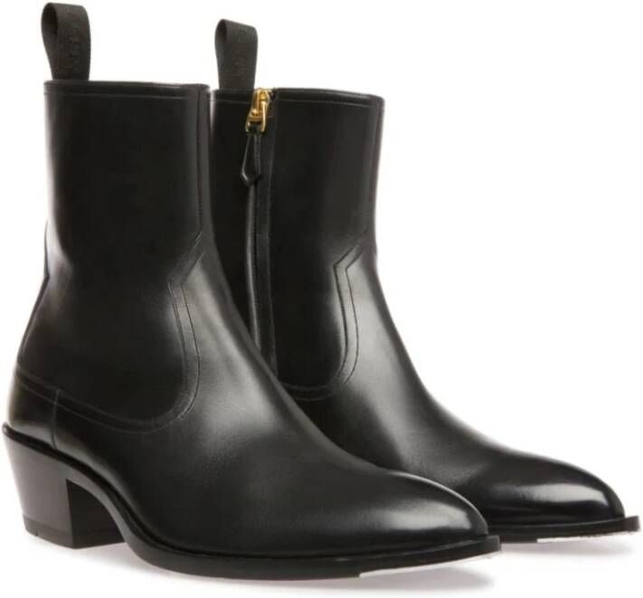 Bally Zwarte Casual Gesloten Lage Hak Bootie Black Dames