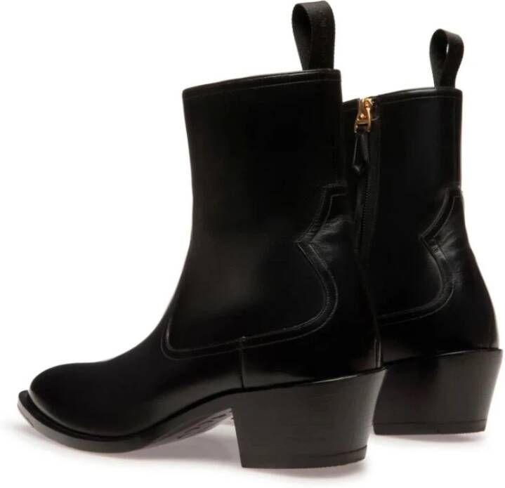 Bally Zwarte Casual Gesloten Lage Hak Bootie Black Dames