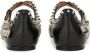 Bally Zwarte leren ballerinaflats met studs - Thumbnail 2
