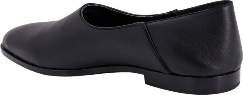 Bally Zwarte leren loafers met spitse neus