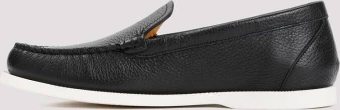 Bally Zwarte Leren Loafers Nadim Mocassin Black Heren