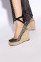 Balmain Alex Monogram wedge espadrilles Black Dames - Thumbnail 2