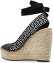 Balmain Alex Monogram wedge espadrilles Black Dames - Thumbnail 5