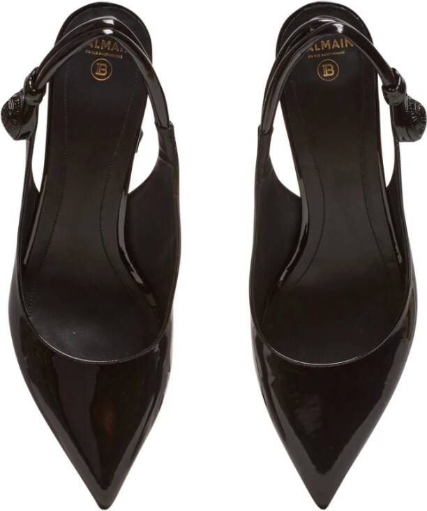 Balmain Alma 75mm lakleren pumps Zwart - Foto 4