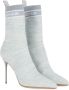 Balmain Skye gebreide enkellaarzen Blauw - Thumbnail 2