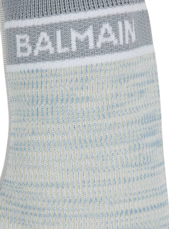 Balmain Skye gebreide enkellaarzen Blauw - Foto 4