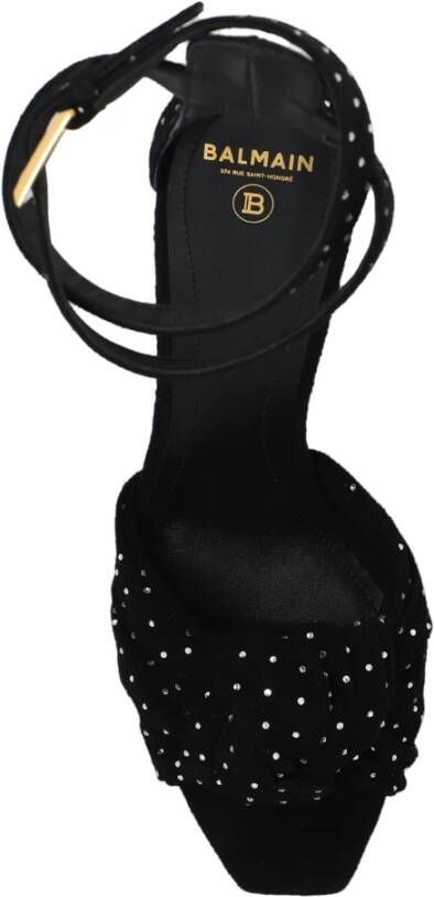 Balmain Ava sandalen verfraaid met kristal Zwart - Foto 9