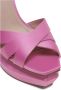 Balmain Ava satijnen platform sandalen Pink Dames - Thumbnail 3