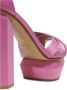 Balmain Ava satijnen platform sandalen Pink Dames - Thumbnail 4