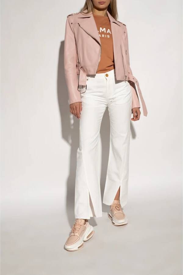 Balmain Sneakers met logoplakkaat Roze - Foto 8
