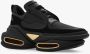 Balmain B-Bold low-top trainers in neoprene and suede Zwart Dames - Thumbnail 7
