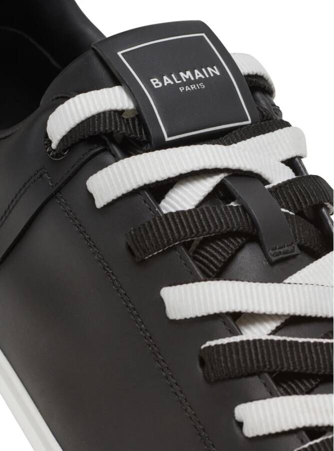 Balmain B-Court gladleren sneakers Zwart Heren