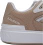 Balmain B-Court Skate trainers in fleece en kalfsleer Beige Dames - Thumbnail 10