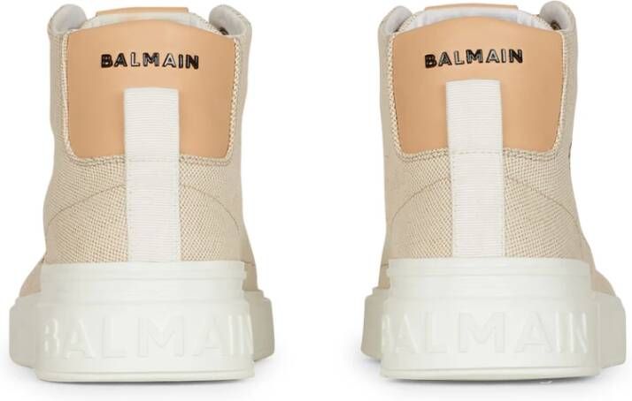 Balmain Sneakers met logoprint Beige - Foto 6