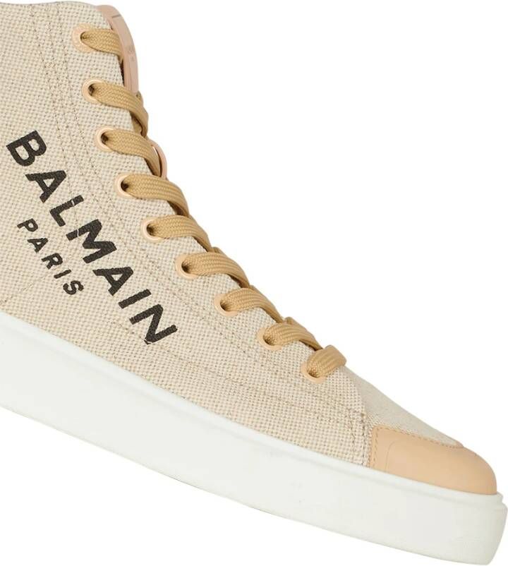 Balmain Sneakers met logoprint Beige - Foto 7
