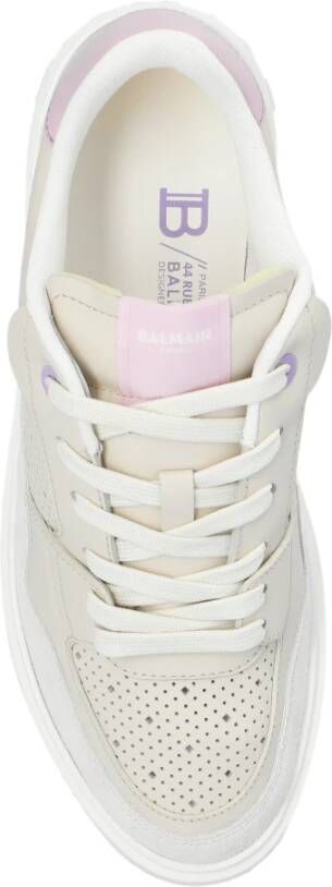 Balmain B-Court leren sneakers Beige - Foto 6