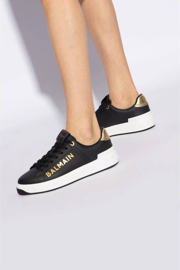 Balmain B-Court leren sneakers Black Dames - Foto 2