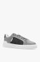 Balmain B-Court trainers in perforated monogrammed leather Grijs Heren - Thumbnail 9