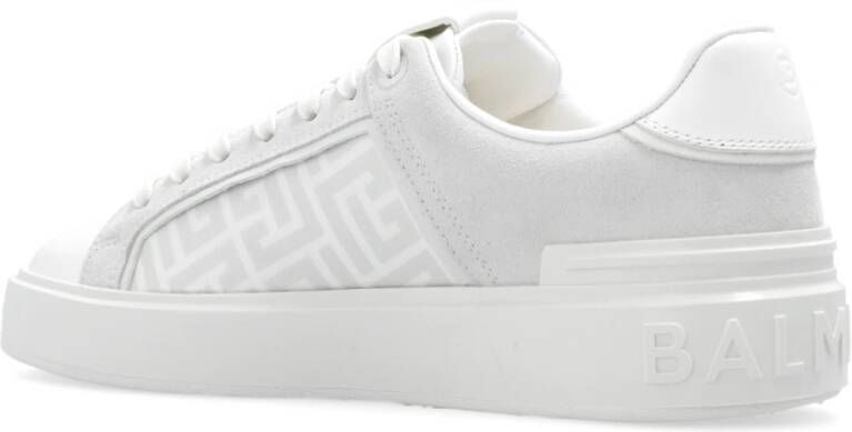 Balmain B-Court suède sneakers Beige - Foto 6
