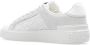 Balmain B-Court gemonogrammeerde nylon en leren trainers White Dames - Thumbnail 6