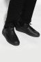 Balmain Zwarte Leren Court Sneakers Puntige Neus Black Heren - Thumbnail 5