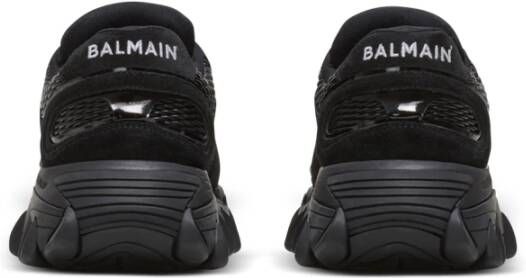 Balmain B-Court trainers met jacquard monogram Black Dames