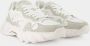 Balmain Witte Sneakers met Vetersluiting en Logo B-East trainer van leer suède en mesh. White Heren - Thumbnail 7