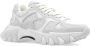 Balmain B-East gemonogrammeerde nylon- en leren trainers White Dames - Thumbnail 7