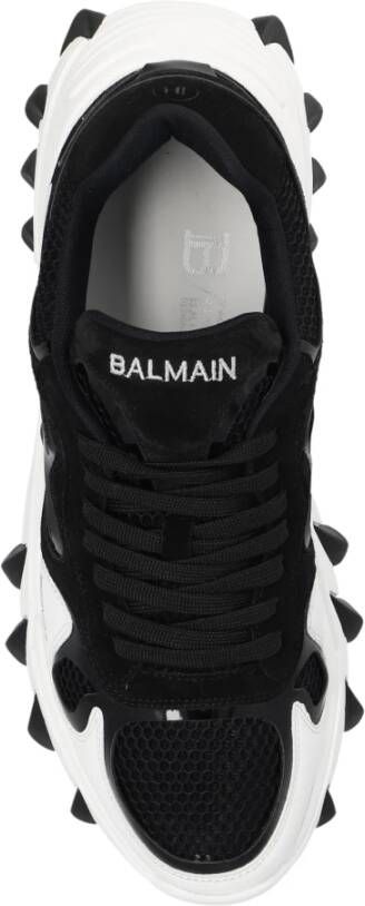 Balmain B-East trainers in leer suède en mesh Black Heren - Foto 12