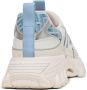 Balmain B-east Trainers In Monogrammed Pb Labyrinth Denim Blue Dames - Thumbnail 17