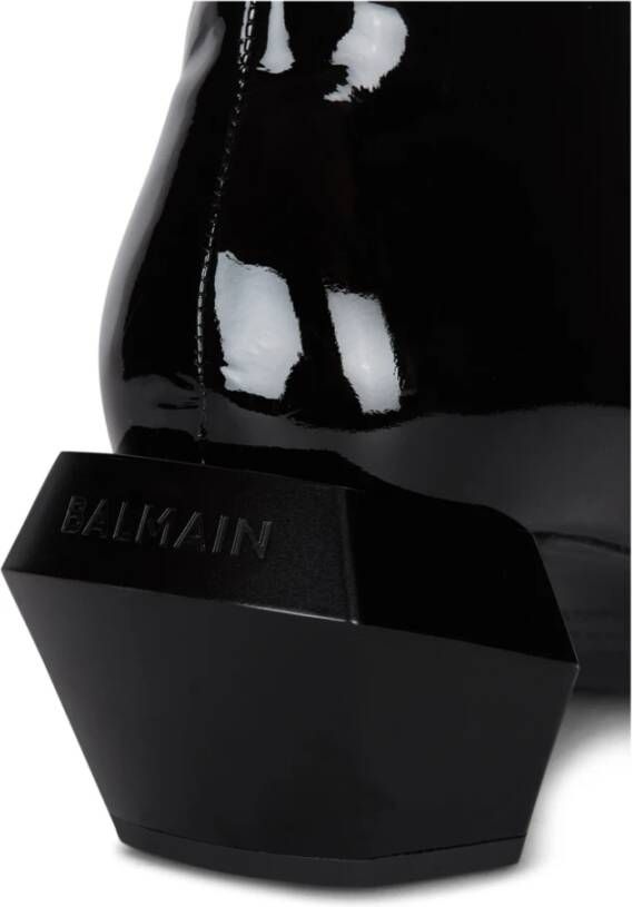 Balmain Billy lakleren laarzen Zwart - Foto 6