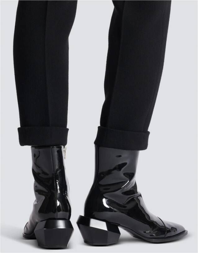 Balmain Billy lakleren laarzen Zwart - Foto 7