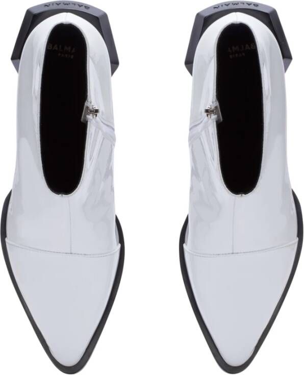 Balmain Billy lakleren enkellaarzen White Heren