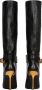Balmain Leren Robin laarzen met gouden afwerking Black Dames - Thumbnail 2