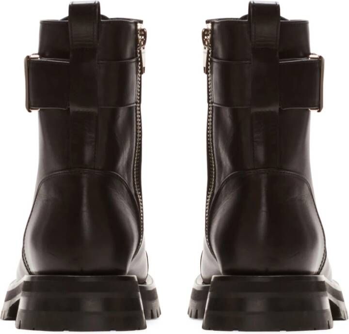 Balmain Charlie leren combat boots Zwart - Foto 4