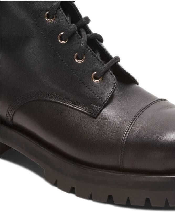 Balmain Charlie leren combat boots Zwart - Foto 6