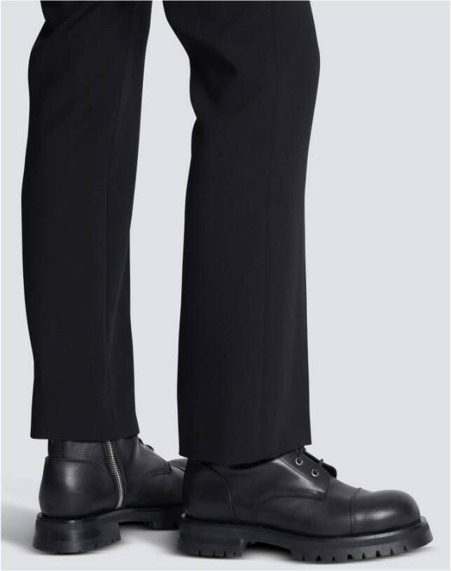 Balmain Charlie leren combat boots Zwart - Foto 8