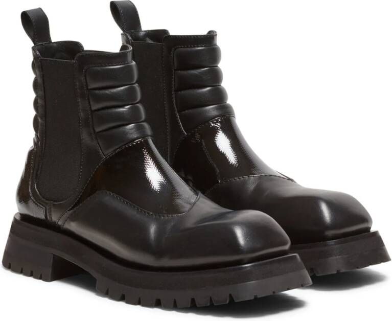 Balmain Smooth leather Army Phil Chelsea boots Zwart Heren