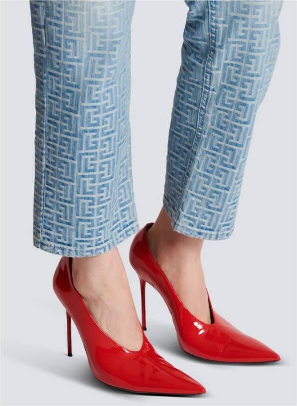 Balmain Clara lakleren pumps Red Dames